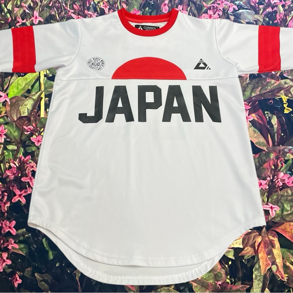 Mens KOD Street Dance World Cup Japan Jersey Rising Sun Sz Small 2016 White Red